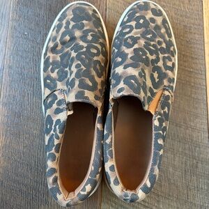 Express Leopard Print Slip-On Sneakers